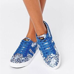 Gola x Liberty Quota Sneaker Royal Blue & White Floral